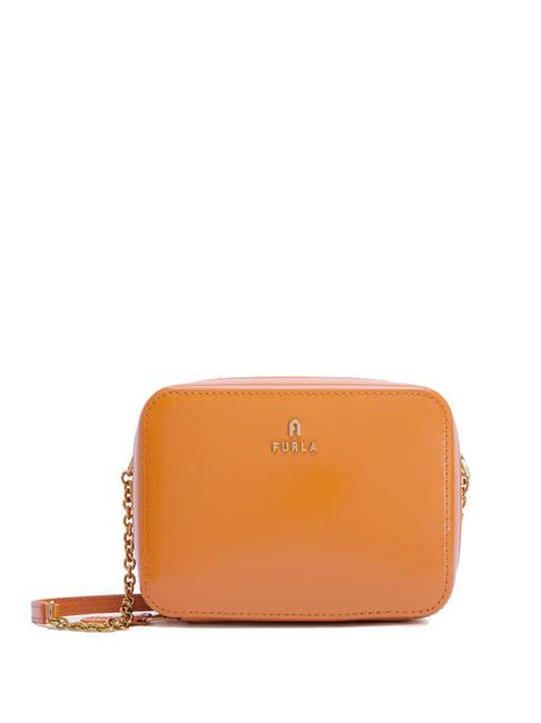 FURLA CAMELIA Calf leather mini camera case bag marmalade - Women’s Bags