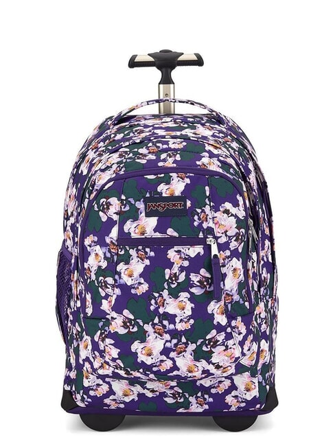 JANSPORT DRIVER 8 Backpack with trolley purple petals - Backpack trolleys