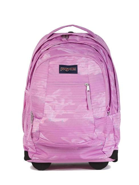 JANSPORT DRIVER 8 Backpack with trolley static roses - Backpack trolleys