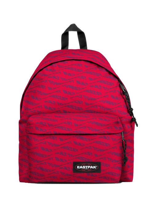 EASTPAK PADDED PAK'R NG Backpack sculpytype red - Backpacks & School and Leisure