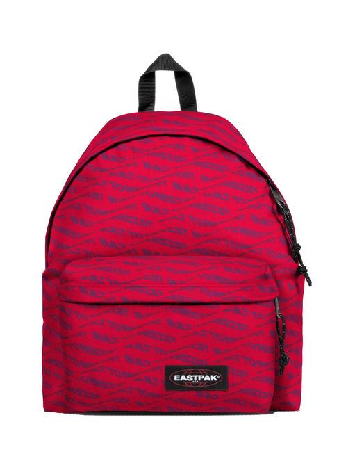 EASTPAK PADDED PAKR Backpack sculpytype red - Backpacks & School and Leisure