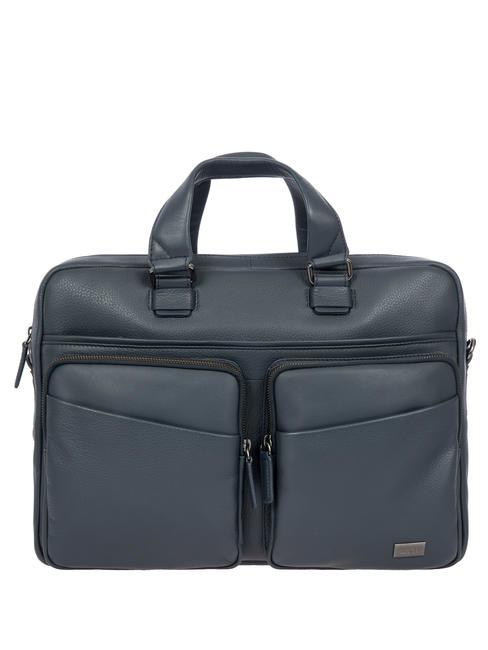 BRIC’S TORINO 15 "laptop briefcase, in leather navy - Work Briefcases
