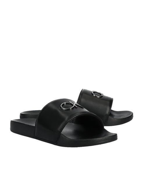 Calvin Klein Pool Slide Flip Flop Slippers Ck Black - Buy At Outlet Prices!