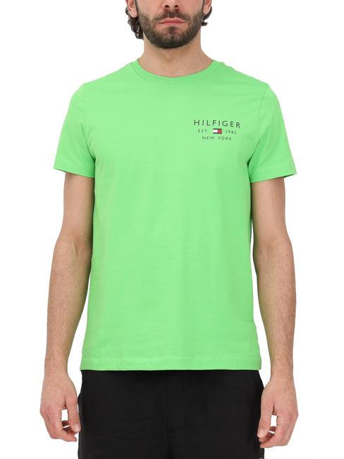 TOMMY HILFIGER BRAND LOVE SMALL LOGO Cotton T-shirt spring lime - T-shirt