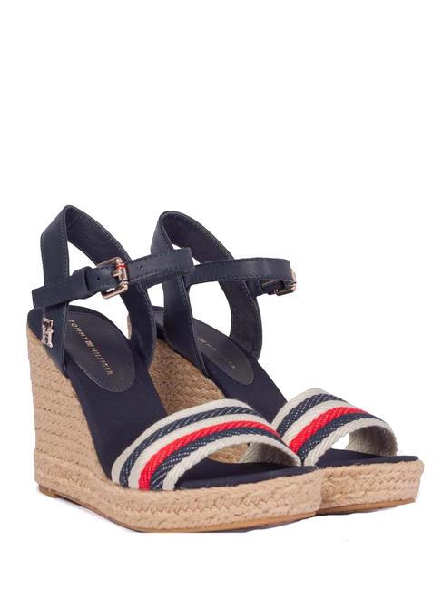 TOMMY HILFIGER CORPORATE WEDGE High Sandals space blue - Women’s shoes