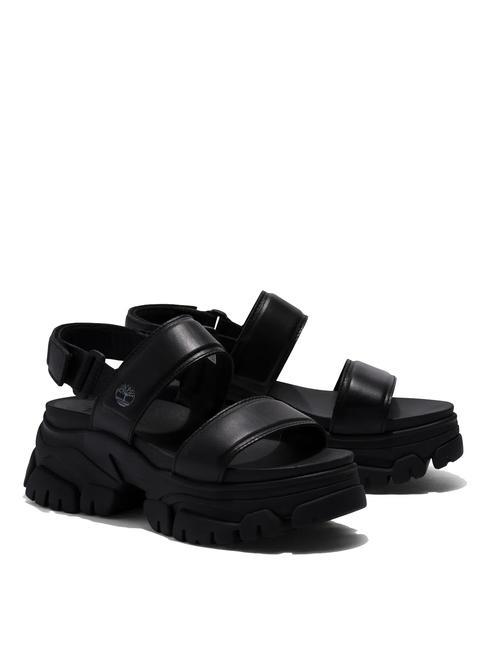 TIMBERLAND ADLEY WAY 2 BAND Leather sandal Jetblack - Women’s shoes