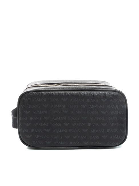 ARMANI JEANS LOGO PRINT Beauty with side cuff black - Beauty Case