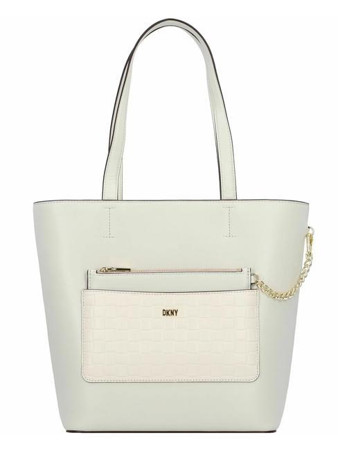 DKNY SIMONA Leather shopper bag with pouch pebble - Women’s Bags