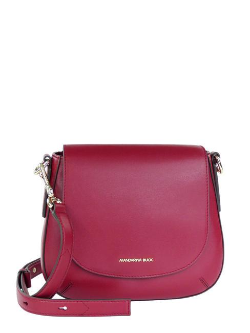 MANDARINA DUCK LUNA Mini shoulder bag in leather rhubarb - Women’s Bags