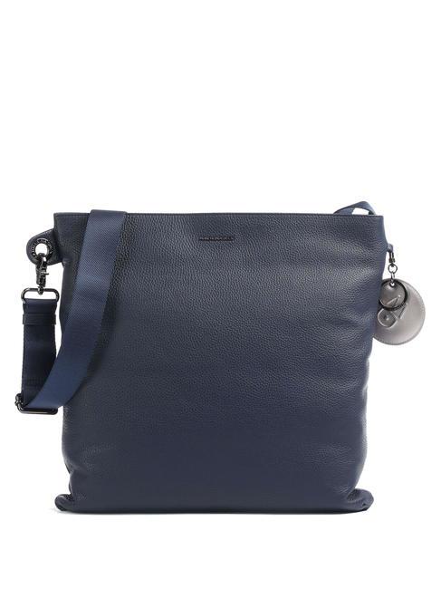 MANDARINA DUCK MELLOW Flat shoulder bag in leather dressblue - Women’s Bags