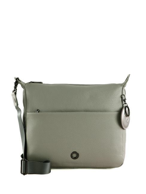 MANDARINA DUCK MELLOW Top zip shoulder leather bag pearl - Women’s Bags