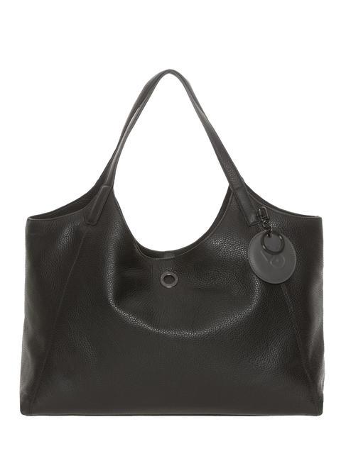 MANDARINA DUCK MELLOW Leather shopper bag Black - Women’s Bags