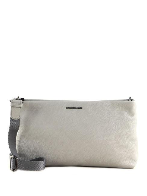 MANDARINA DUCK MELLOW Rectangular leather bag pearl - Women’s Bags