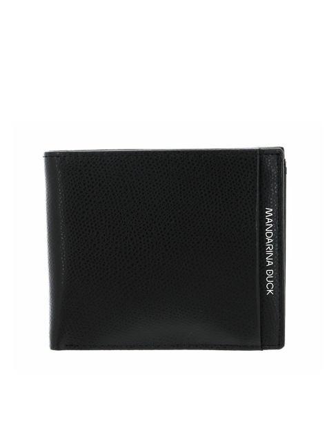 MANDARINA DUCK TIMES Leather purse wallet BLACK - Men’s Wallets