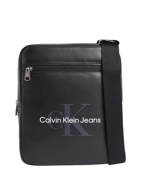 CALVIN KLEIN CK JEANS MONOGRAM SOFT Medium purse black - Over-the-shoulder Bags for Men