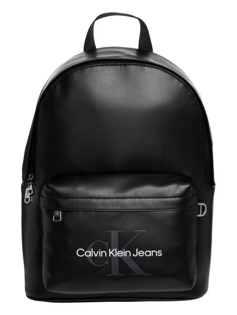 CALVIN KLEIN CK JEANS MONOGRAM SOFT 14" laptop backpack black - Laptop backpacks