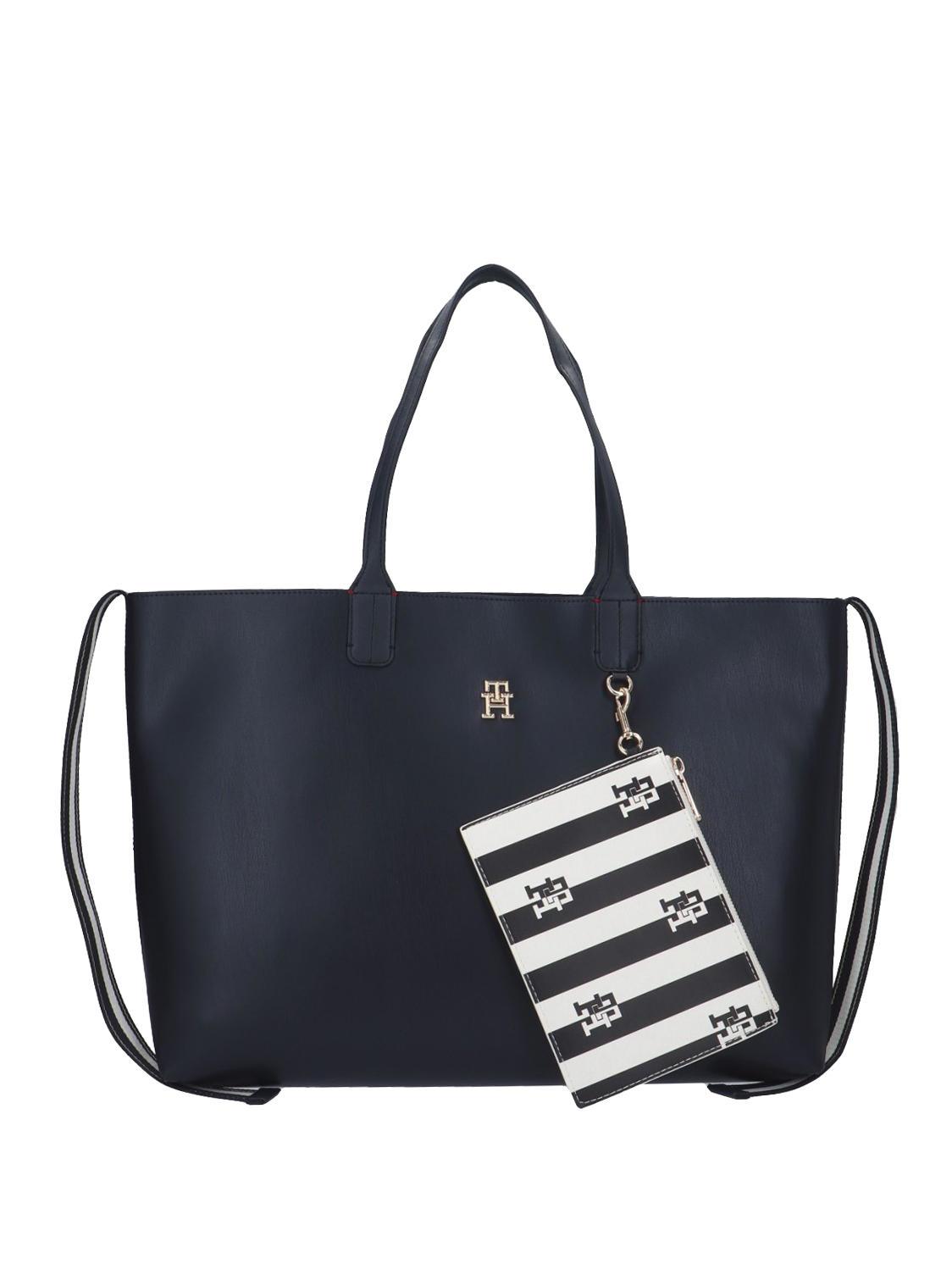 betaling Recollection I fare Tommy Hilfiger Iconic Shopping Bag With Clutch Space Blue - Buy At Outlet  Prices!