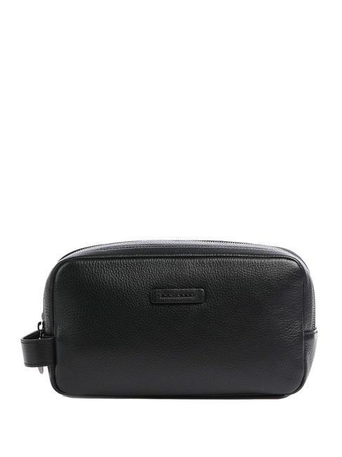 PIQUADRO MODUS RESTYLING Leather travel case Black - Beauty Case