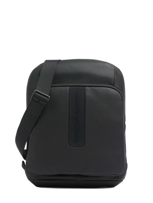 PIQUADRO HIDOR iPad Mini bag Black - Over-the-shoulder Bags for Men