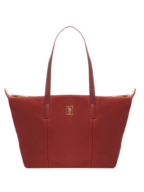 U.S. POLO ASSN. BIRMINGHAM Shoulder shopper bay city shoulder bag with flap red - Women’s Bags