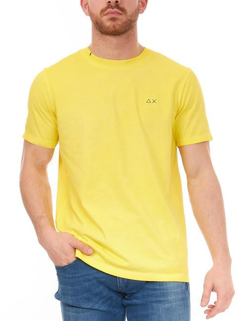 SUN68 SPECIAL DYED Cotton T-shirt fluo yellow - T-shirt