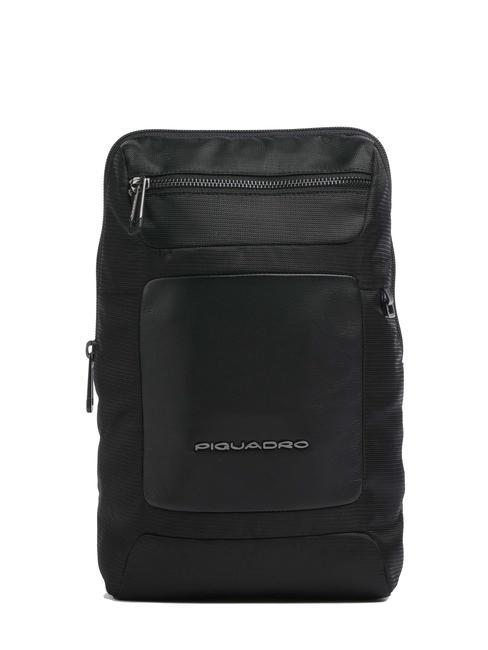 PIQUADRO MACBETH Shoulder backpack for iPad® Black - Over-the-shoulder Bags for Men