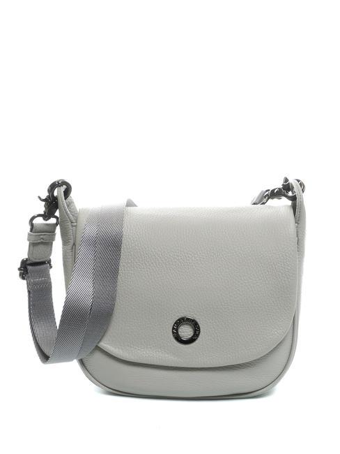 MANDARINA DUCK MELLOW Mini shoulder bag in leather pearl - Women’s Bags