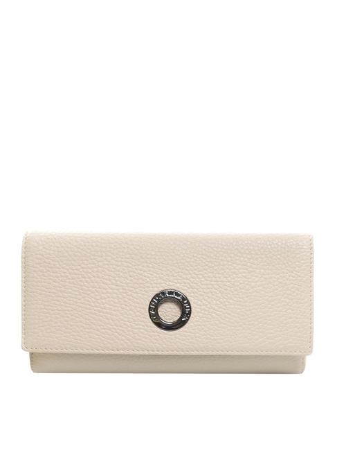 MANDARINA DUCK MELLOW  Large wallet in textured leather papyrus - Women’s Wallets