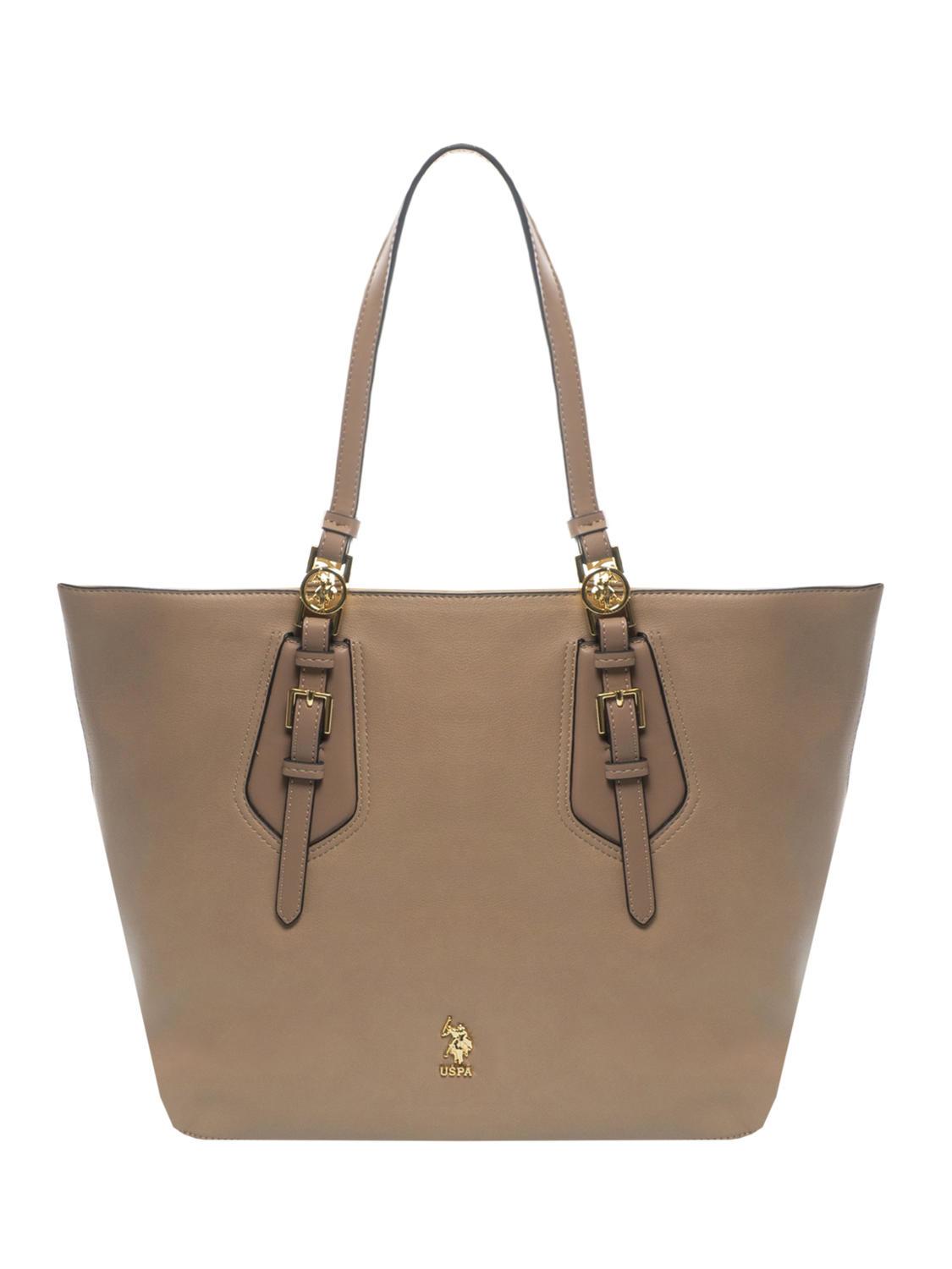 U.s. Polo Assn. Forest Shopping Bag Light Taupe Buy At Outlet Prices