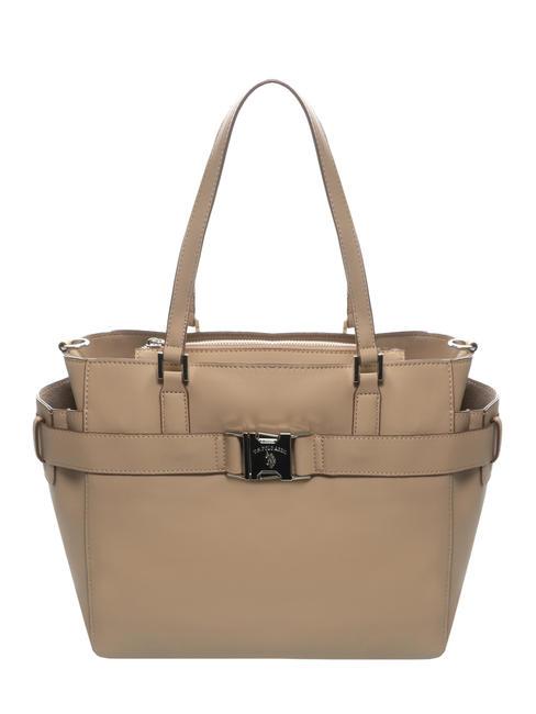 U.S. POLO ASSN. CRAFT Rigid shopping bag beige - Women’s Bags