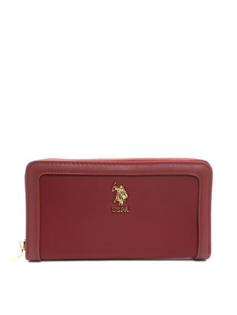 U.S. POLO ASSN. HOUSTON Large wallet dark red - Women’s Wallets