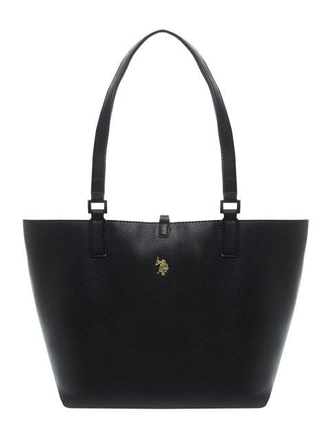 U.S. POLO ASSN. NEW ROGERSVILLE Reversible Shopping Bag BLACK - Women’s Bags