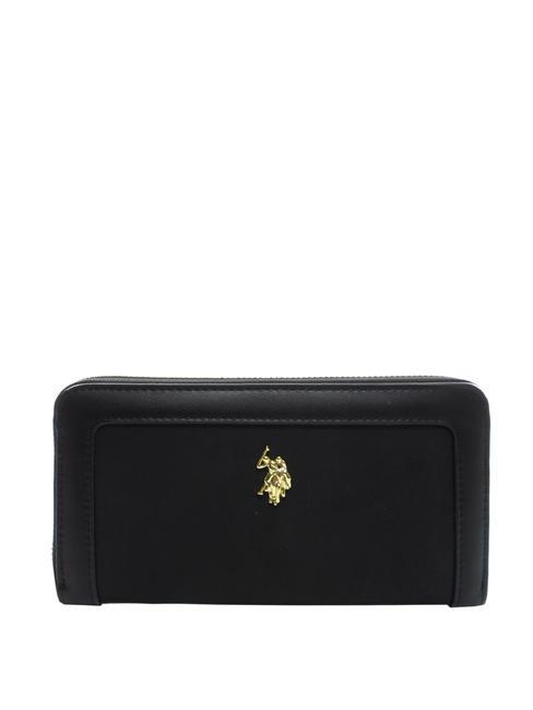 U.S. POLO ASSN. HOUSTON Large wallet BLACK - Women’s Wallets
