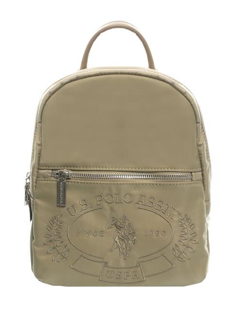 U.S. POLO ASSN. SPRINGFIELD Backpack with embroidered logo light taupe - Women’s Bags