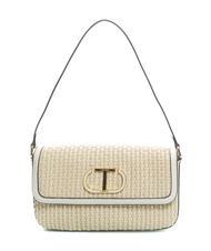 TWINSET INTRECCIO Straw shoulder bag - Women&rsquo;s Bags