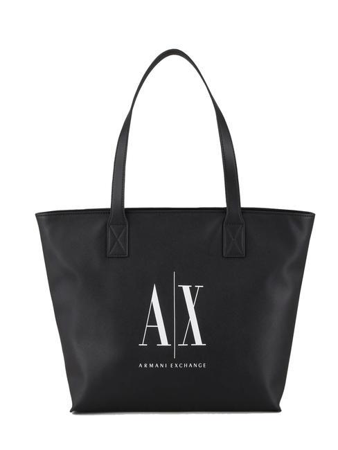 ARMANI EXCHANGE A|X LOGO Shoulder shopper bag Black - Women’s Bags