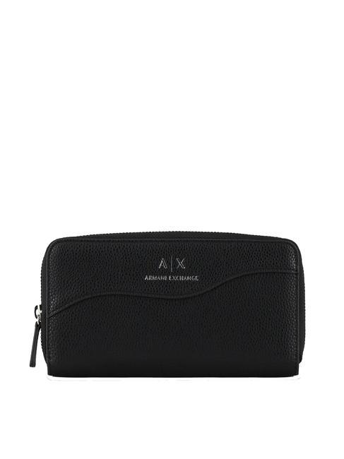 ARMANI EXCHANGE A|X Large zip around wallet Black - Women’s Wallets