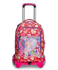 Sjgang Wondrous Sj Girl Jack Detachable 3 Wheel Trolley Backpack