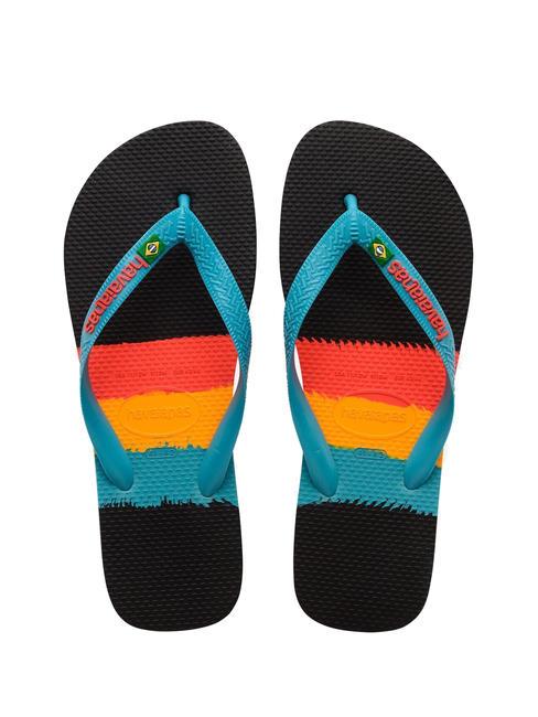 HAVAIANAS BRASIL TECH Flip flops BLACK - Unisex shoes