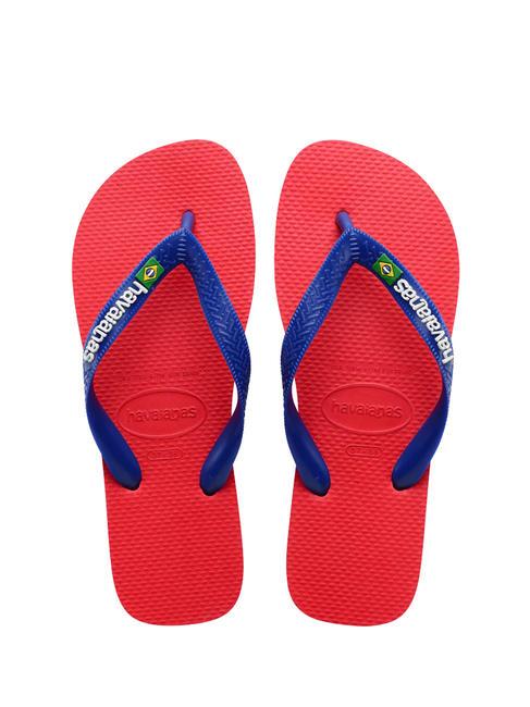 HAVAIANAS BRASIL LOGO Men's flip flops ruby red/ruby red - Unisex shoes