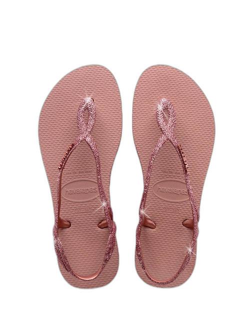 HAVAIANAS LUNA SPARKLE Flip flop sandals CROCUS / ROSE - Women’s shoes