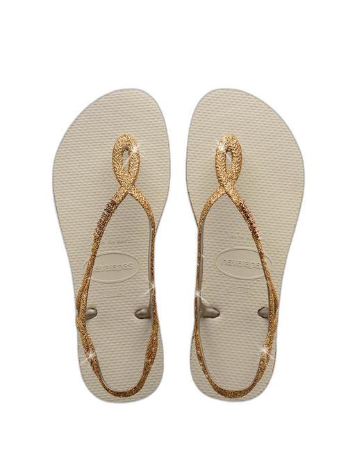 HAVAIANAS LUNA SPARKLE Flip flop sandals beige - Women’s shoes