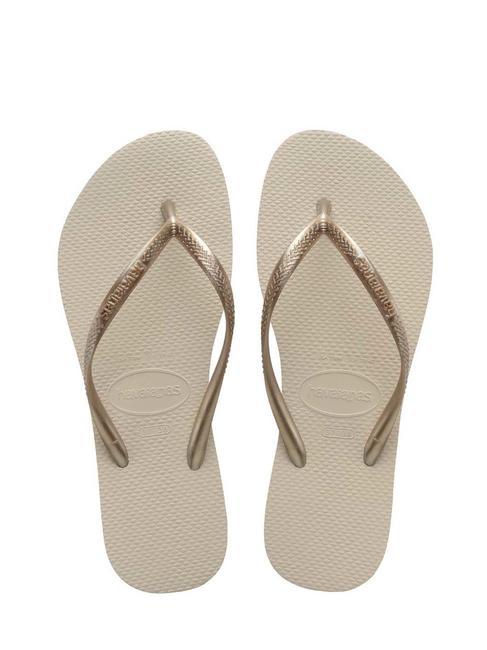 HAVAIANAS flip flops SLIM beige - Women’s shoes