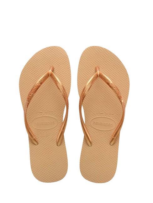 HAVAIANAS flip flops SLIM golden - Women’s shoes