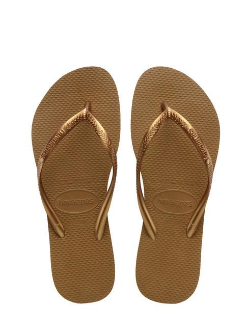 HAVAIANAS flip flops SLIM bronze - Women’s shoes