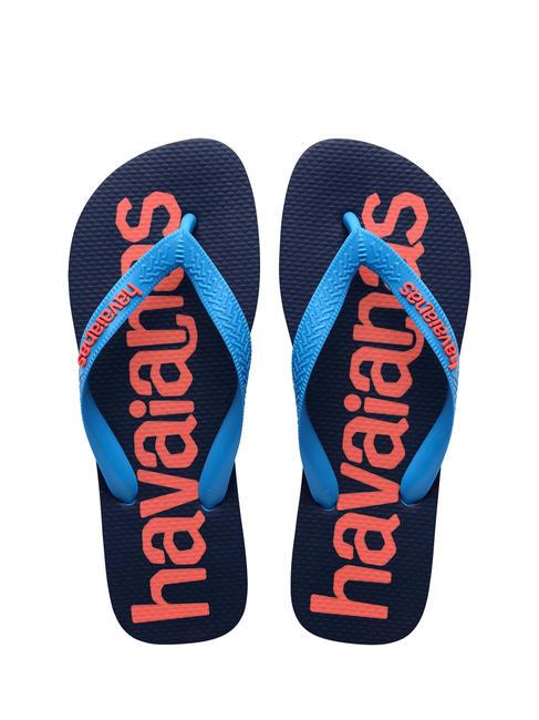 HAVAIANAS TOP LOGOMANIA 2 Flip flops turquoise - Unisex shoes