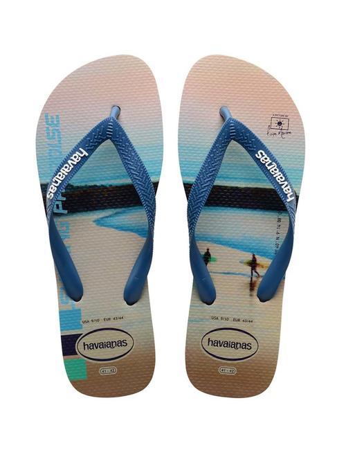 HAVAIANAS flip flops HYPE sand/blue comfy - Men’s shoes