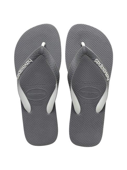 HAVAIANAS flip flops TOP MIX STEEL GRAY / STEEL GRAY - Unisex shoes