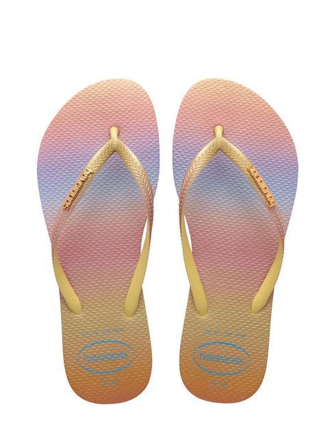 HAVAIANAS SLIM GRADIENT Flip flops yellow pixels - Women’s shoes