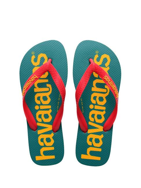 HAVAIANAS TOP LOGOMANIA 2 Flip flops ruby red/ruby red - Unisex shoes